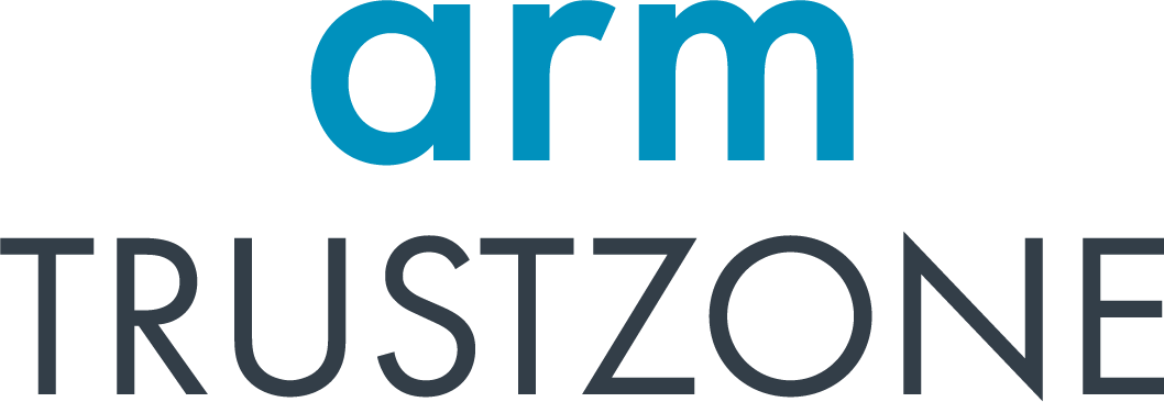 Text: arm TRUSTZONE (logo). 