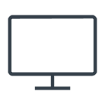 A line drawing of a TV Screen