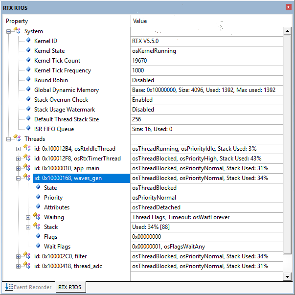 how to use rom variable in keil mdk arm