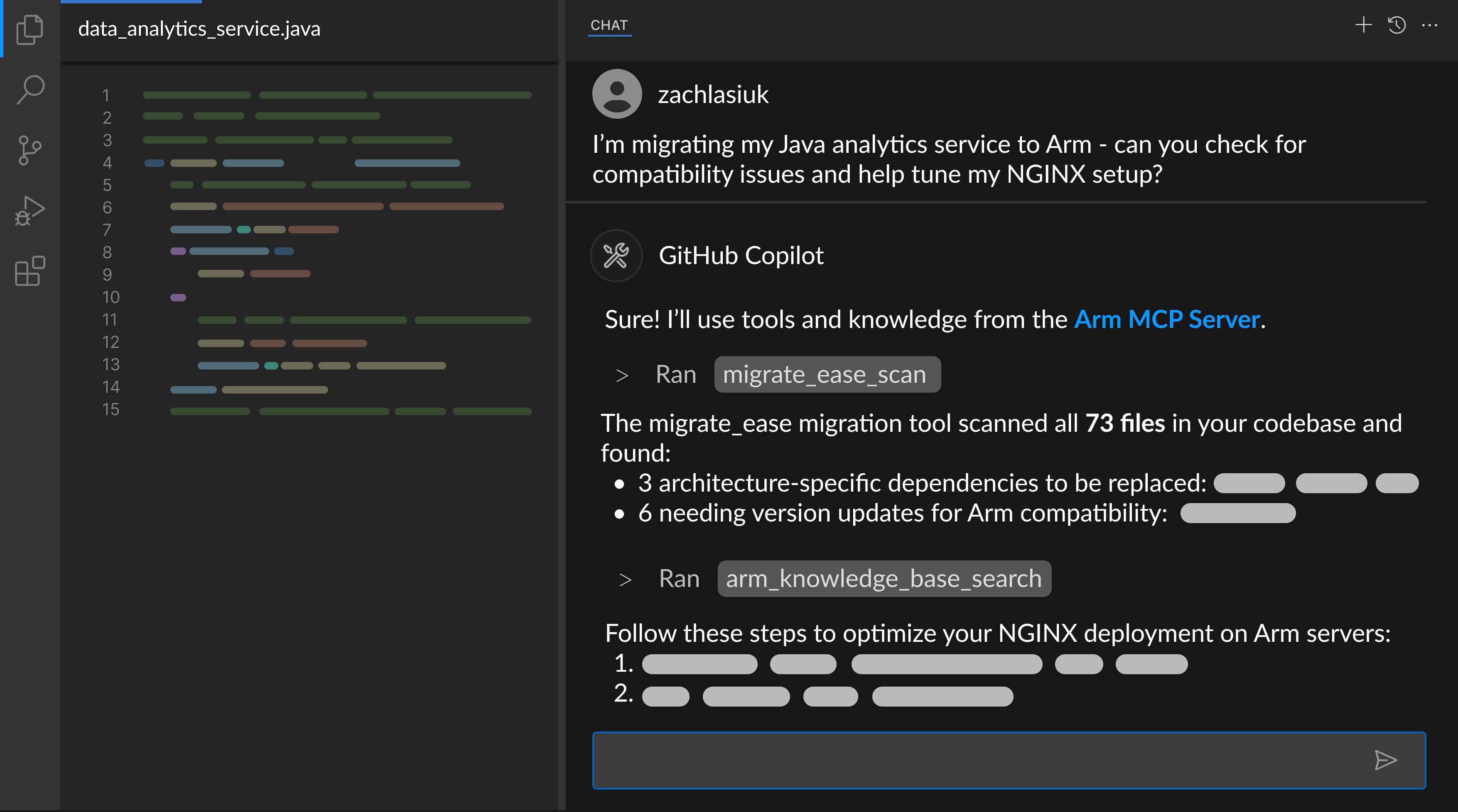 MCP Servier picture in vscode